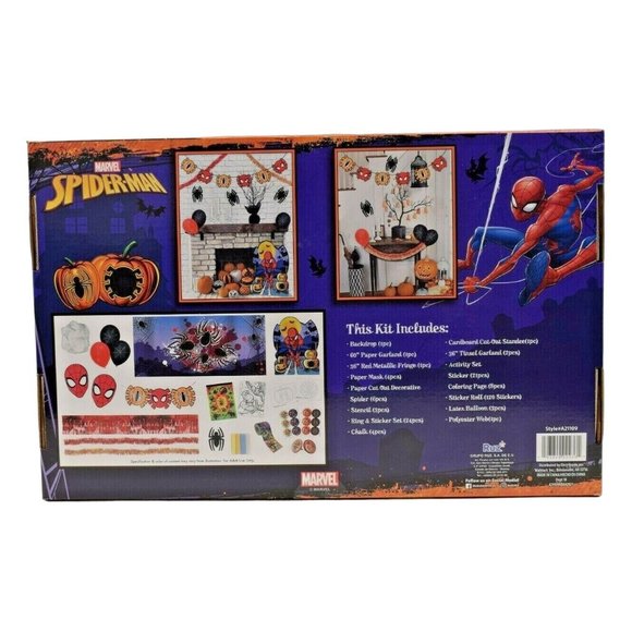 Marvel Spiderman Halloween Trunk Or Treat Party Decor Kit - 200 Pcs (New) - Picture 2 of 5